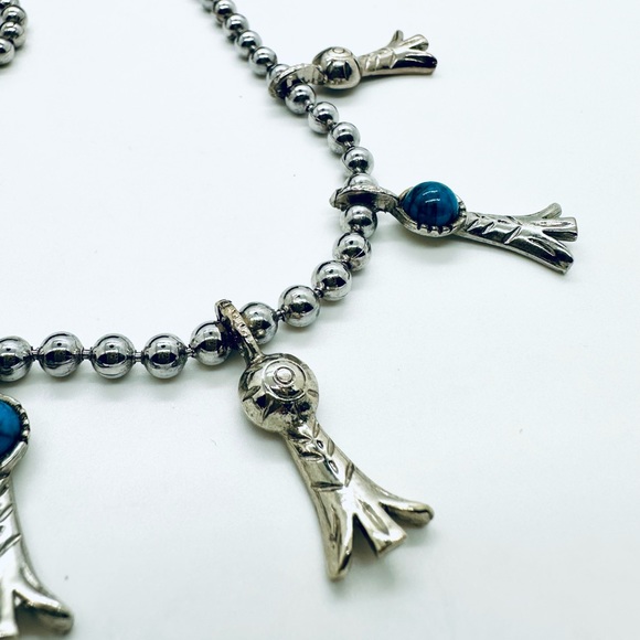 Vintage ARTHUR PEPPER Squash Blossom Necklace - Picture 15 of 16